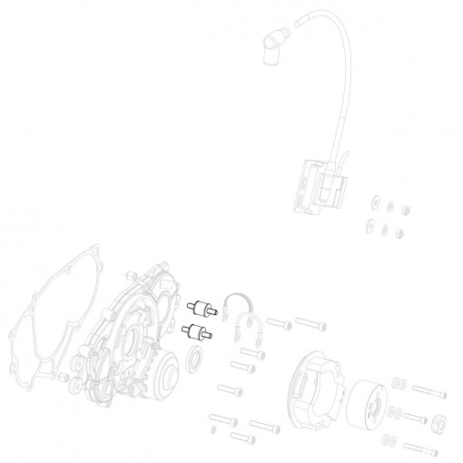 Coil fixing silent-block