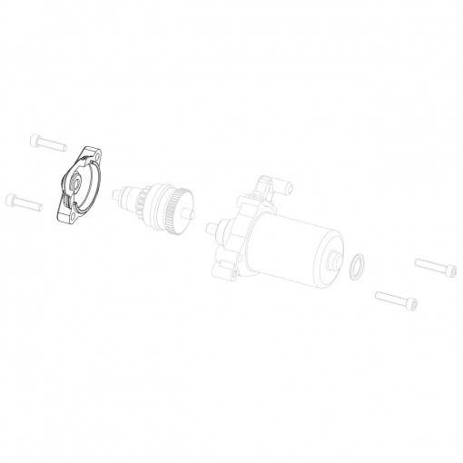 Starter driving gear cover