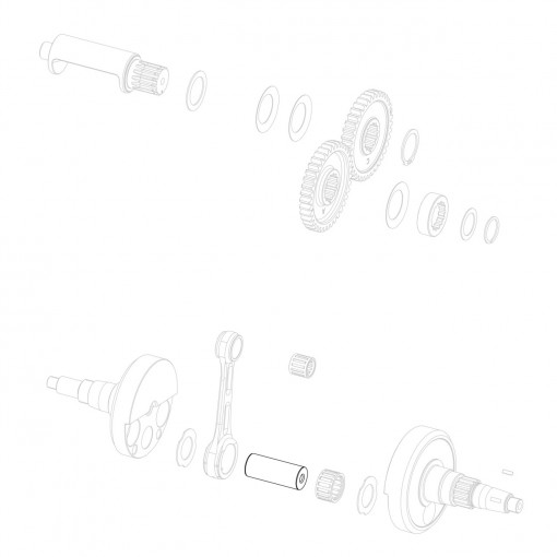Drilled crank pin 20x50
