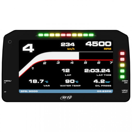 AiM 6" TFT Dash Display with Race Icons for PDM08/PDM32