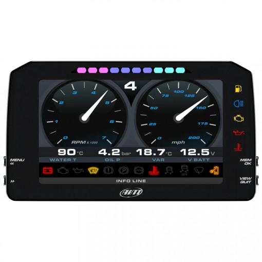 AiM MXP Strada 6" TFT Dash Display with Road Icons