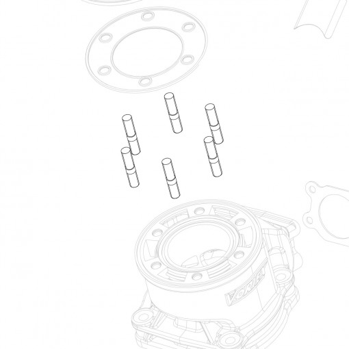 Cylinder head studbolt M8x41