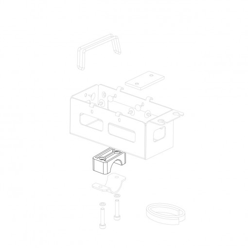 Couple of nylon brackets D. 28