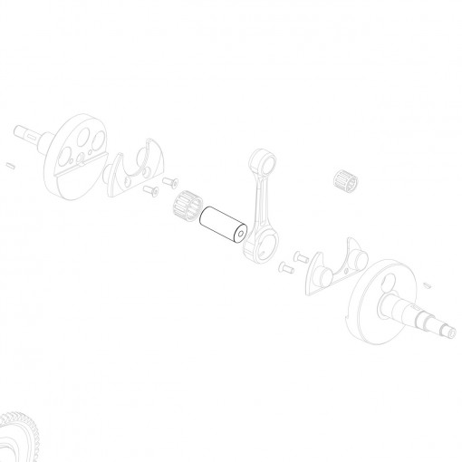 Asse accoppiamento d.18x40,6 forato Mini Rok