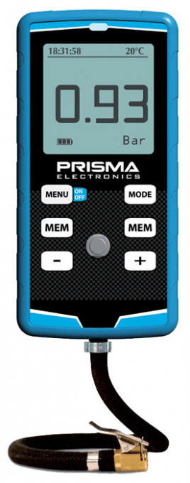 Tire pressure gauge with tire pyrometer