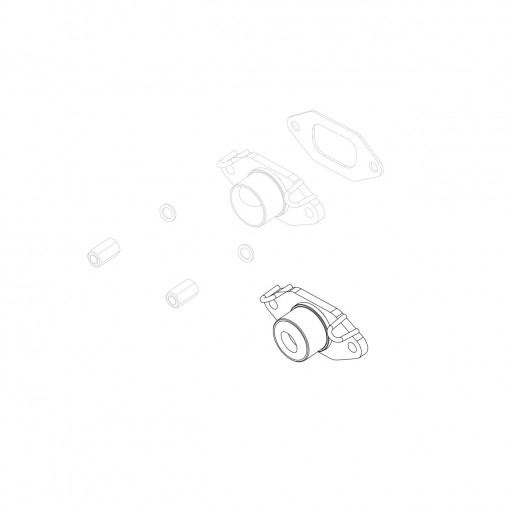 Collettore scarico mini rok d.16mm (opzionale)