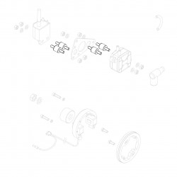 Coil fixing silent-block