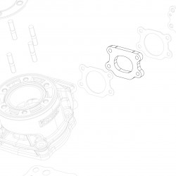 Exhaust manifold spacer Rok GP