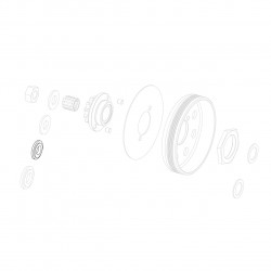 Washer 21,7x10,2x2.3 for the clutch housing with Z12 plate - sprocket Z12