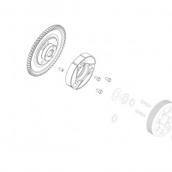 Mr3 Mini Rok-Mr3 compl.clutch rotor with gear