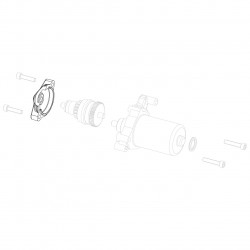Starter driving gear cover