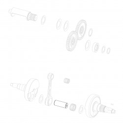 Asse accoppiamento 20x50 forato