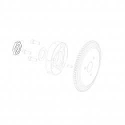 Thin nut M20x1,5 left thread GP-Rok Jr