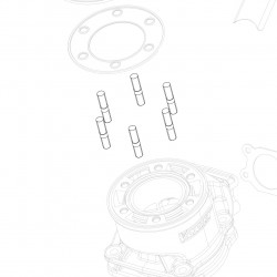 Cylinder head studbolt M8x41