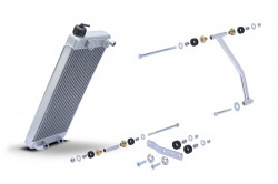 Radiatore OTK 470 x 195 mm completo di supporti