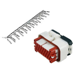 AiM 23 Pin Plug And Pins (1.2 Strada MXS, MXP, MXG)