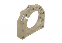 Axle's forged AL concentric support Ø 40 - 50 mm 3 position - central / right