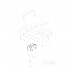 Couple of nylon brackets D. 28