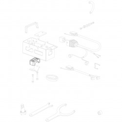 Couple of nylon brackets D.30