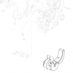 Rubber spacer for external water pump