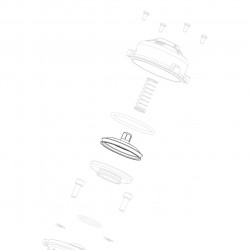 Slide for exhaust valve