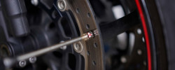 Thermocouple probe for brake disc temperature