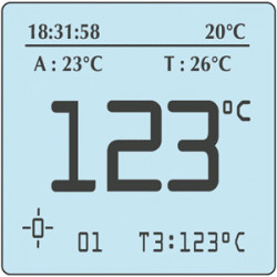 Tire Pyrometer with needle probe
