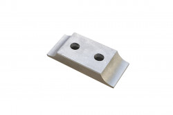 Cavallotto piastra motore AL 2 viti 92x30 mm posteriore
