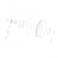 Washer 21,6x10,5x2 for the clutch housing without gnone Z12 plate - sprocket Z12