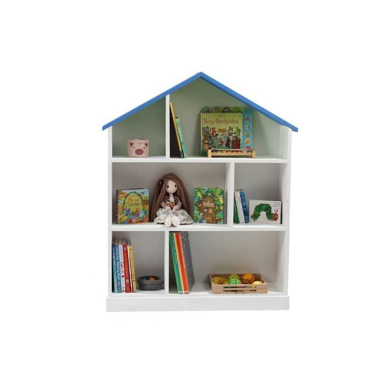 Casuta biblioteca BookHouse, Material Lemn Masiv - Azure