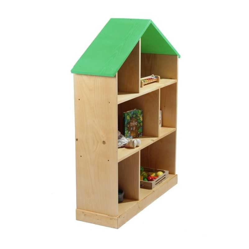 Casuta biblioteca BookHouse, Material Lemn Masiv - Light Green - 1 | YEO