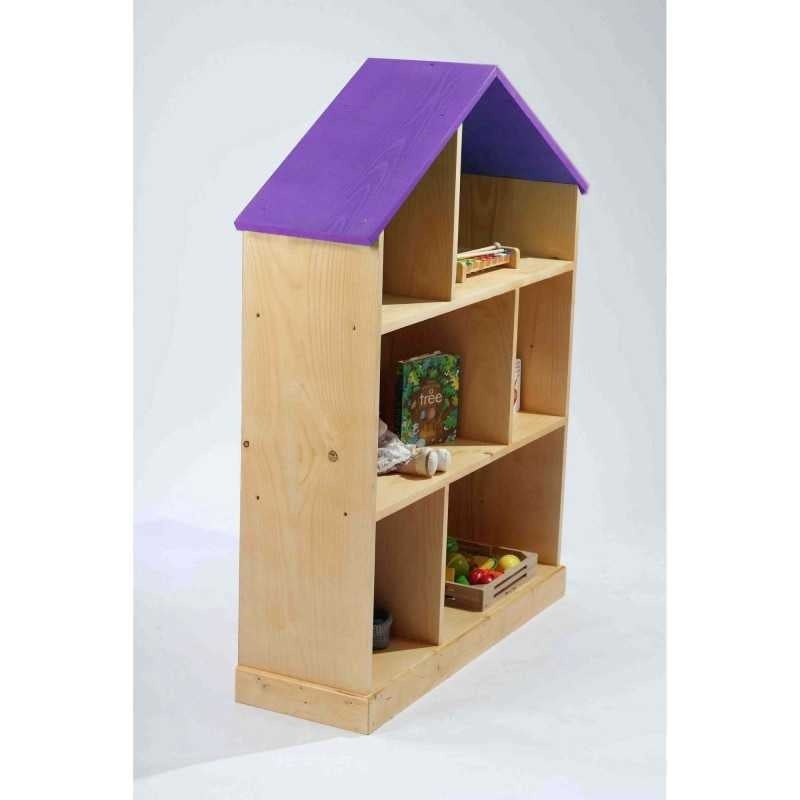 Casuta biblioteca BookHouse, Material Lemn Masiv - Violet - 1 | YEO