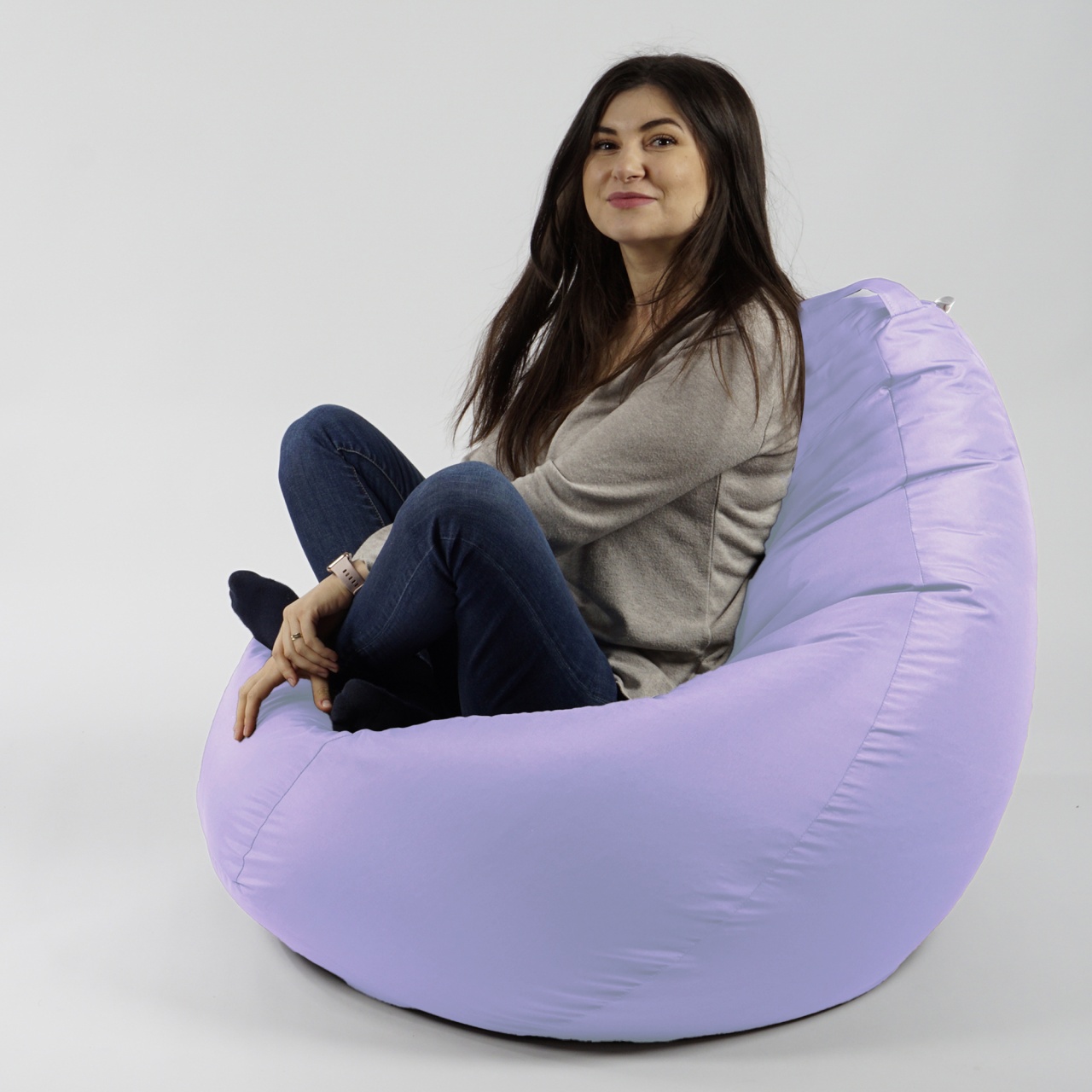 Fotoliu Nirvana Grande Pufrelax, Material Impermeabil, Lilac - imagine 5