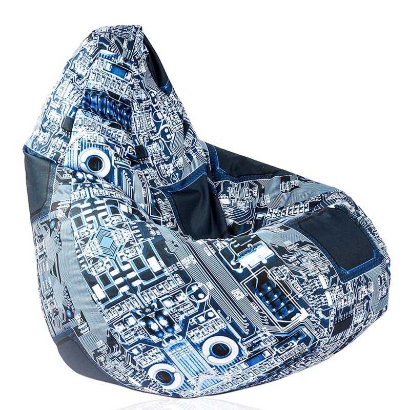 Fotoliu Nirvana Hobbit Pufrelax, Material Impermeabil - Motherboard