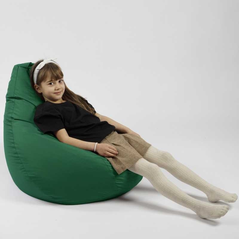 Fotoliu puf copii, Nirvana Light Pufrelax, Material Impermeabil - Smarald - 3 | YEO