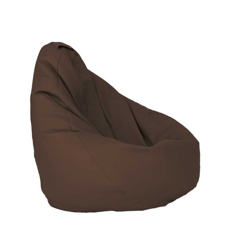 Fotoliu puf copii, Nirvana Light Pufrelax, Material Piele ecologica - Chocolate