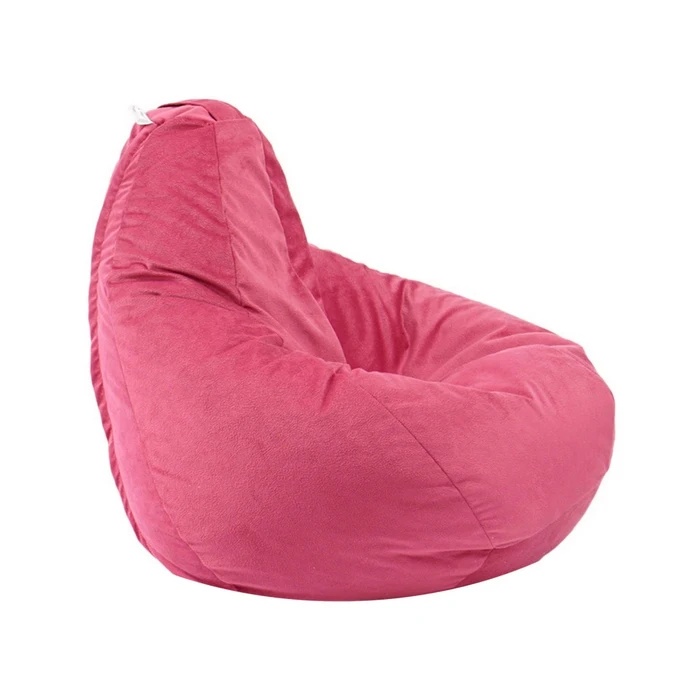 Fotoliu puf Nirvana Hobbit, Material Textil - Roz