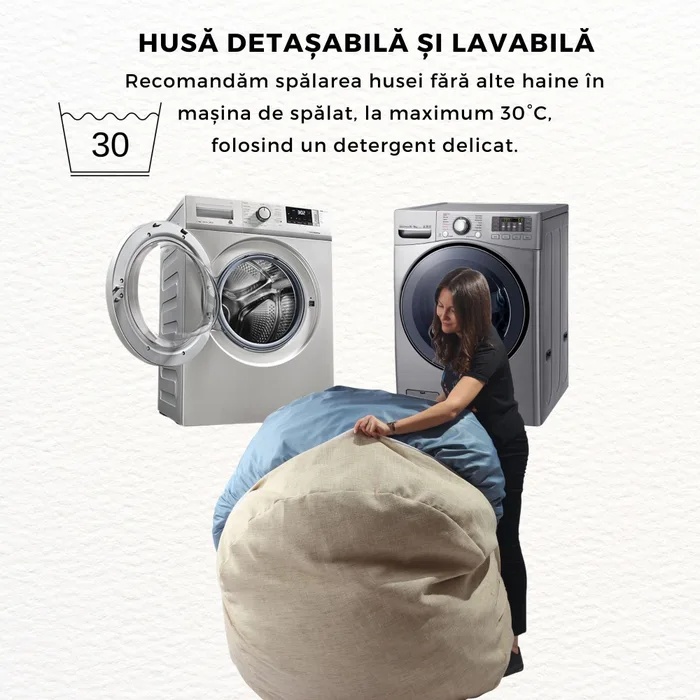 Fotoliu puf Nirvana Light, Material Impermeabil - Game On - 3 | YEO