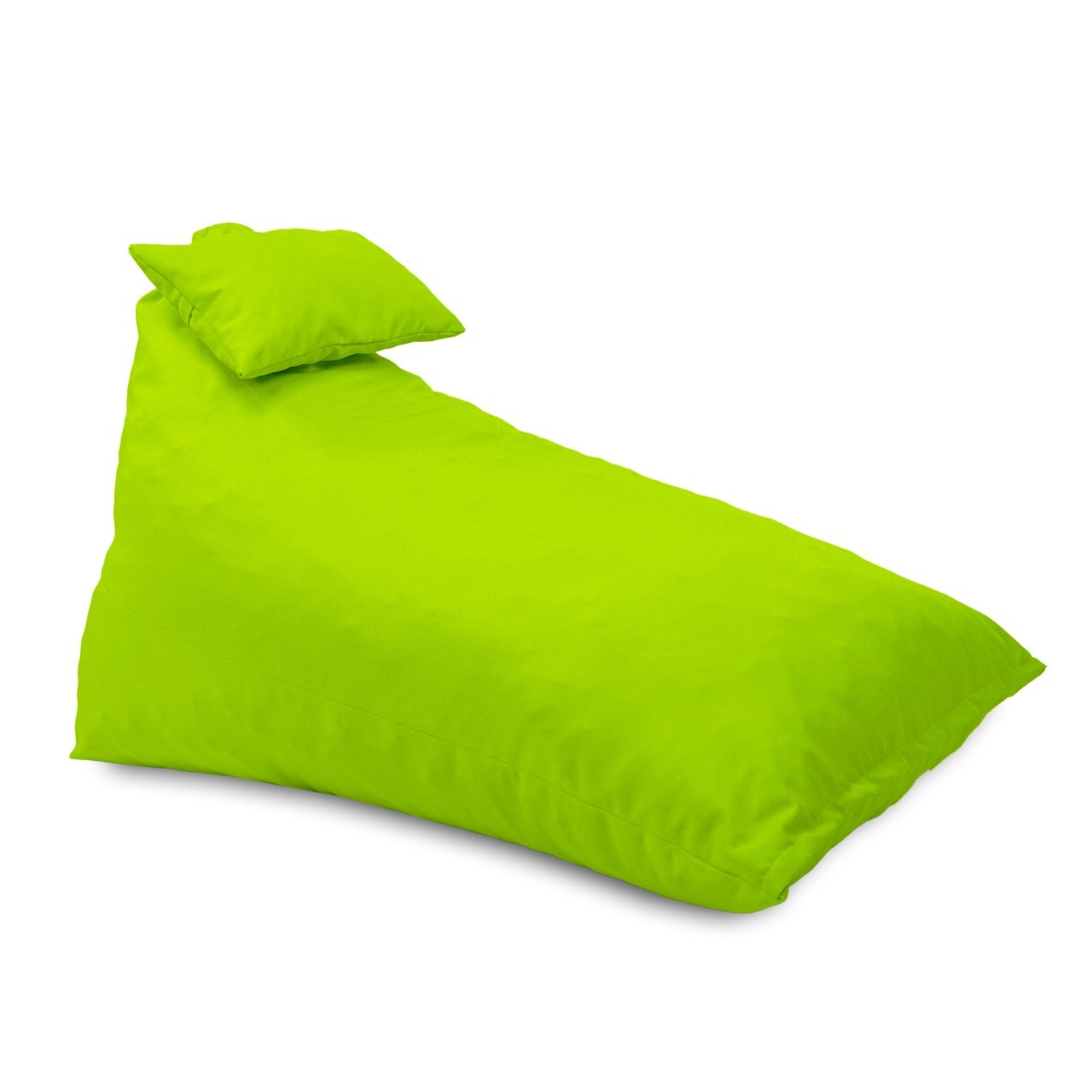 Fotoliu puf, Pufrelax Kudos, perna inclusa, material impermeabil, Green Neon