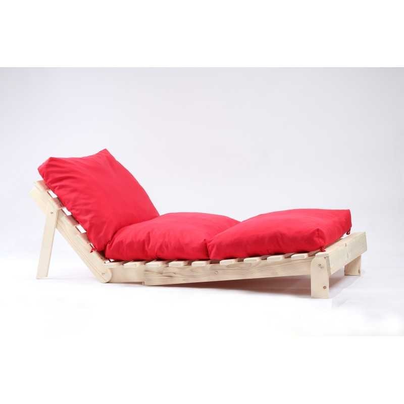 Fotoliu Pufrelax Sezlong Lemn Fubsy, Material Textil - Montana Red - imagine 7