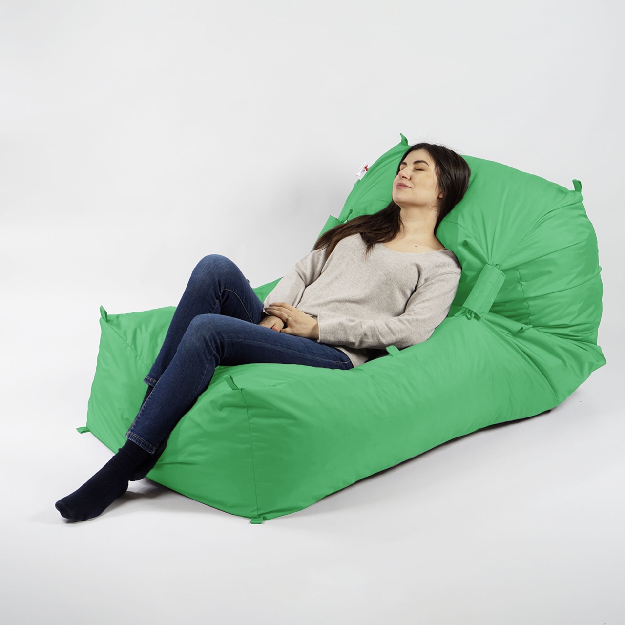 Fotoliu Yoga XL Pufrelax, Material Impermeabil, Green Apple - imagine 5