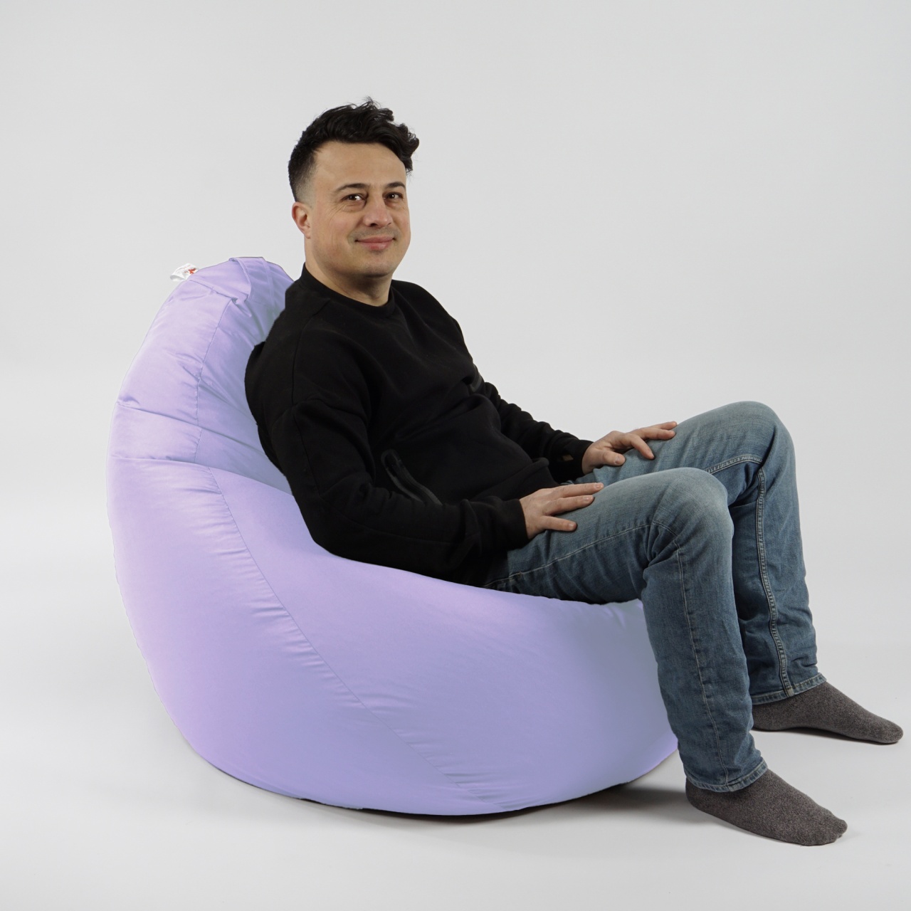 Fotoliu Nirvana Grande Pufrelax, Material Impermeabil, Lilac - imagine 6