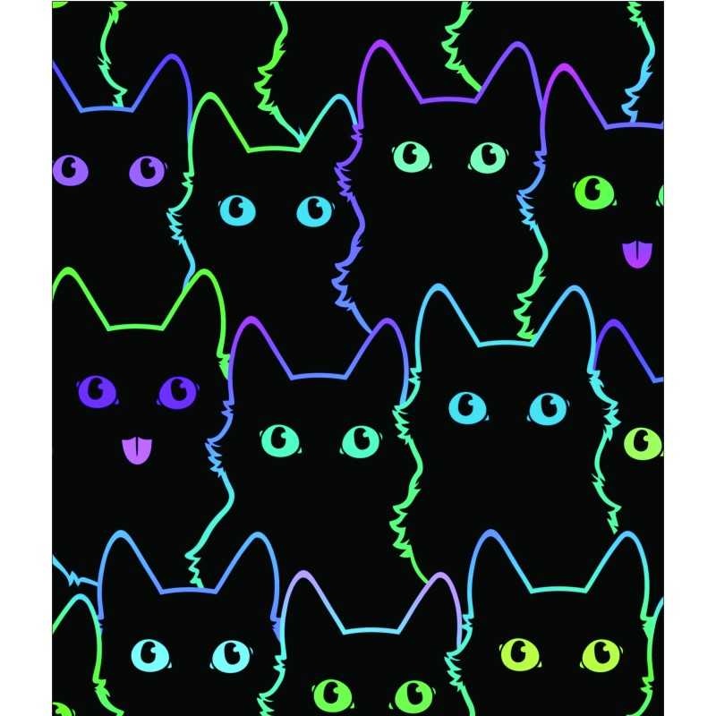 Fotoliu Nirvana Hobbit Pufrelax, Material Impermeabil - Cute Cat - 1 | YEO