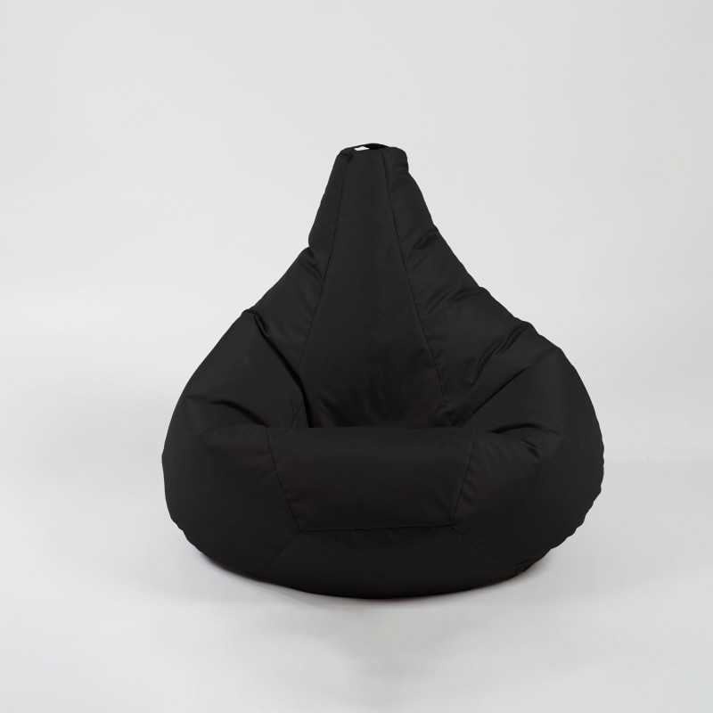 Fotoliu puf copii, Nirvana Light Pufrelax, Material Impermeabil - Negru - 1 | YEO