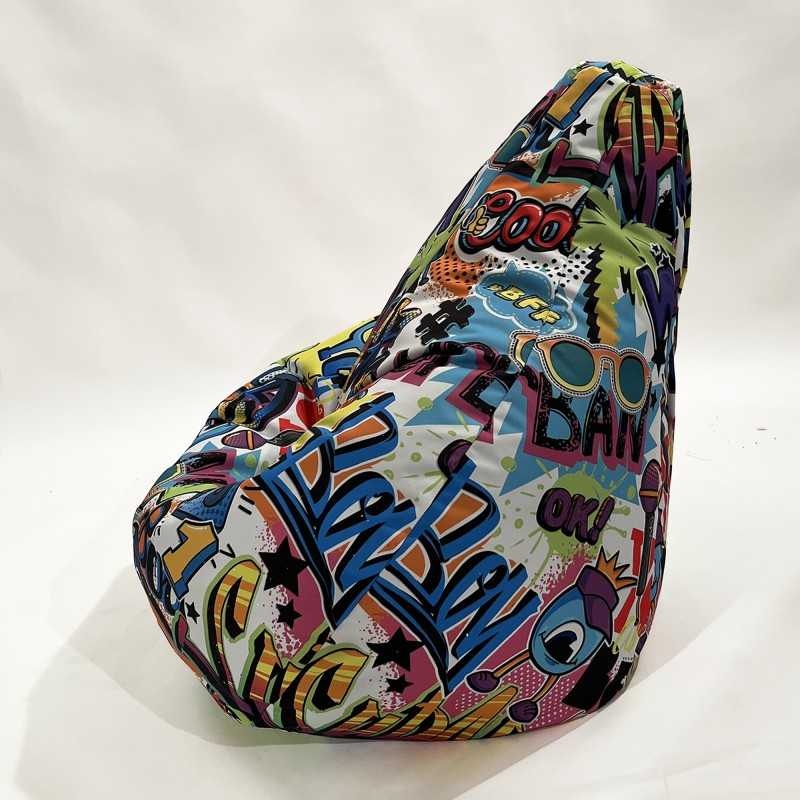 Fotoliu puf copii, Nirvana Light Pufrelax, Material Impermeabil - Urban Style - 2 | YEO