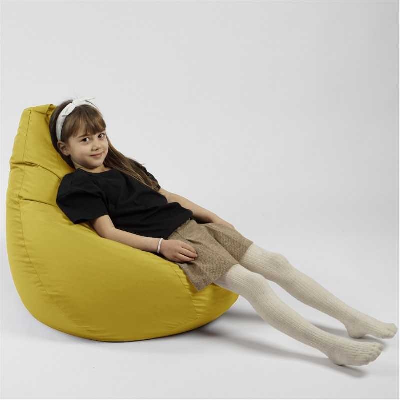Fotoliu puf copii, Nirvana Light Pufrelax, Material Impermeabil - Yellow Quince - 3 | YEO