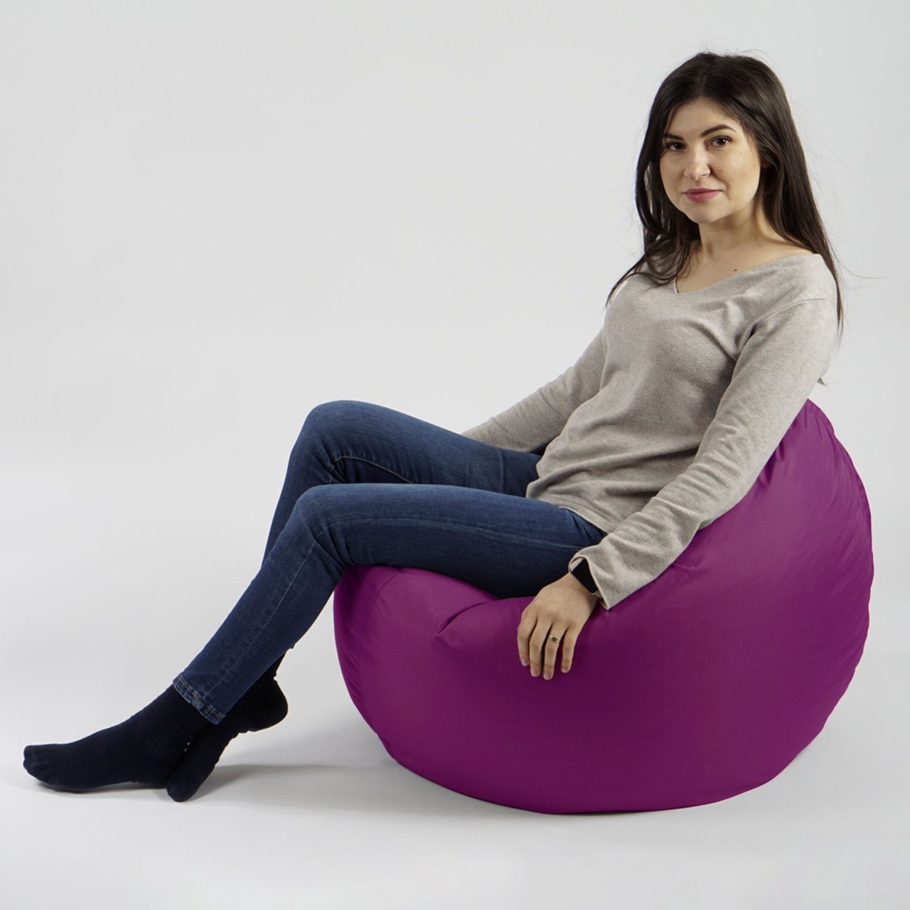 Fotoliu Relaxo, material impermeabil - Magenta - 2 | YEO