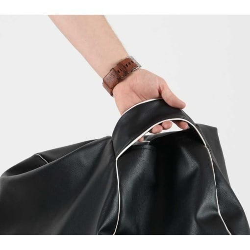 Fotoliu Relaxo, Material Piele ecologica - Bordo - 3 | YEO