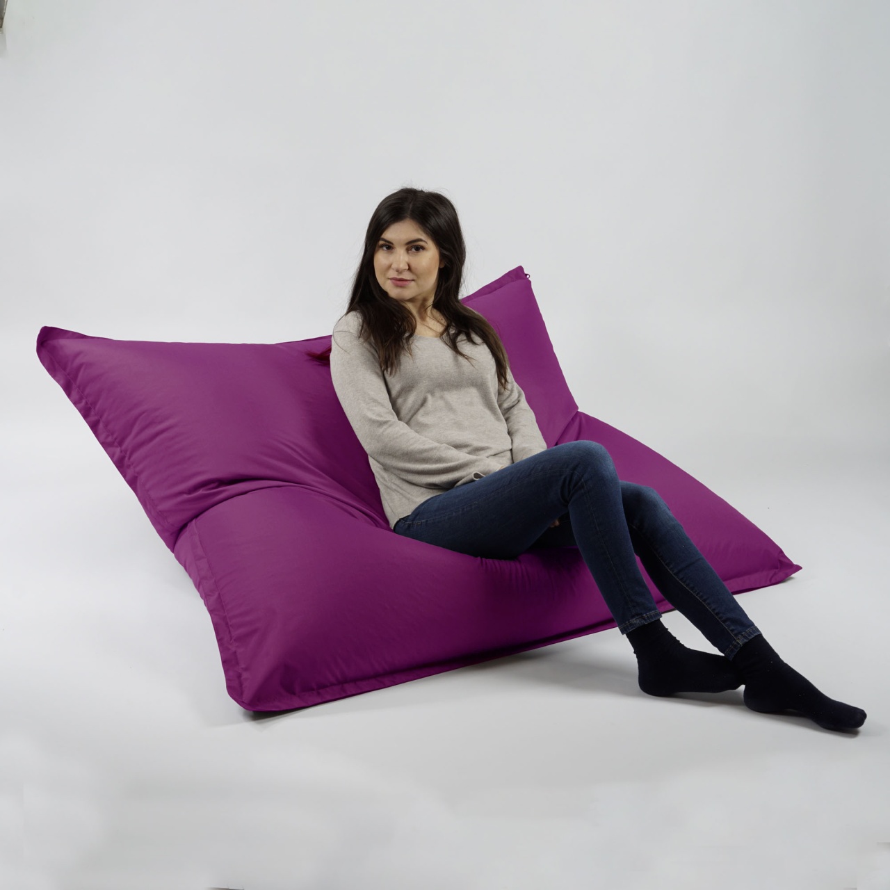 Fotoliu tip Perna Magic Pillow, material impermeabil - Magenta - 3 | YEO