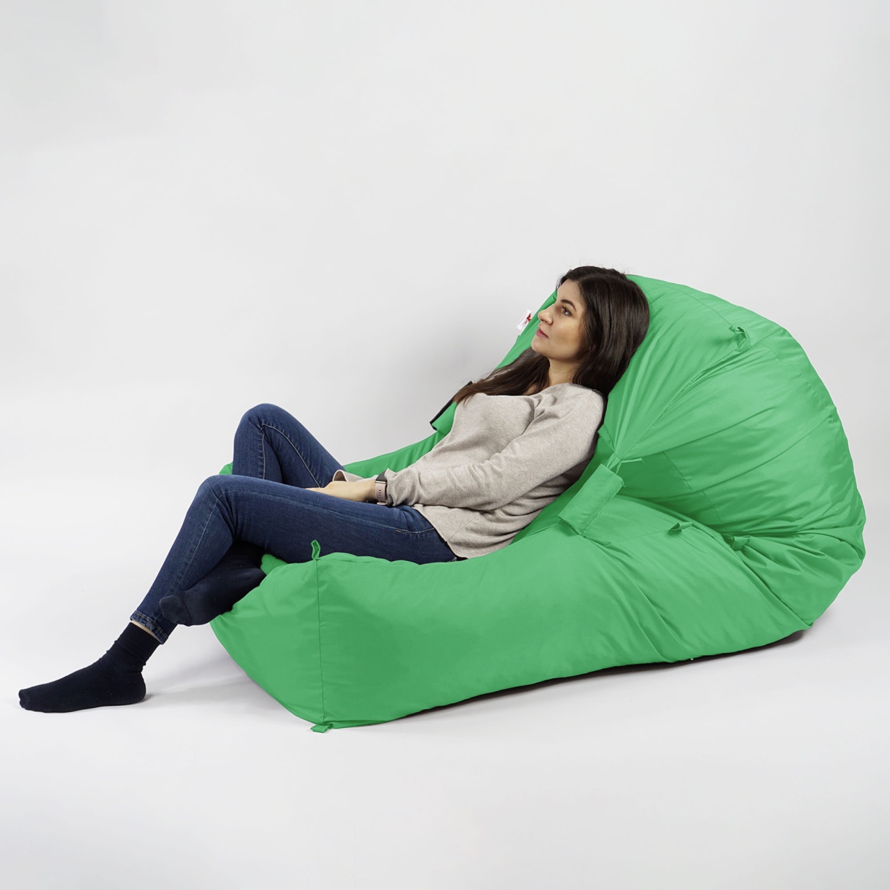 Fotoliu Yoga XL Pufrelax, Material Impermeabil, Green Apple - imagine 6